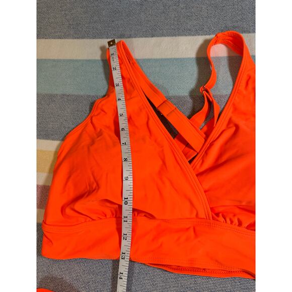 NWT Yonique Neon Orange High-Rise Bikini - Size 16W - Picture 8 of 10